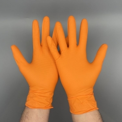 Оранжеви Нитрилни Ръкавици ALDENA 50бр.