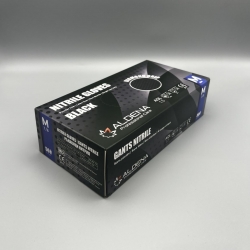 Черни Нитрилни Ръкавици Диамантен захват Aldena 50бр.