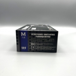 Черни Нитрилни Ръкавици Диамантен захват Aldena 50бр.