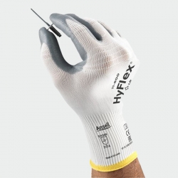 Нитрилни ръкавици Ansell HyFlex 11-800 Бял цвят