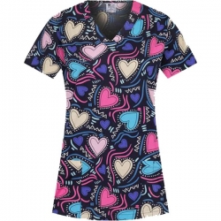 Медицински комплект Bambina forever love туника и Tony син панталон