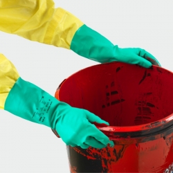 Ръкавици за химическа защита Ansell AlphaTec (Solvex) 37-676 Зелен цвят