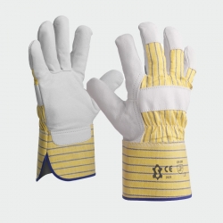 Кожени работни ръкавици Sacobel CRANE Жълт цвят