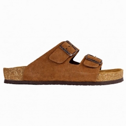 Мъжки чехли LEON MAN BROWN SUEDE