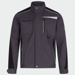 Работен комплект Daytona яке и полугащеризон сив