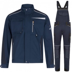 Работен комплект Daytona яке и полугащеризон син