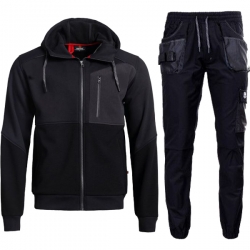 Работен комплект FLEX PRO суитшърт и REVOLT SPORT панталон черен