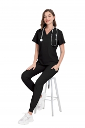 Дамски комплект Noir Motion яке, туника и панталон черен