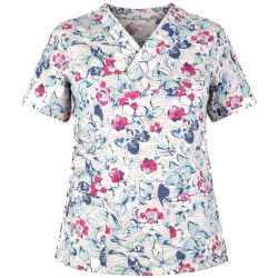 Дамска работна туника BUTTERFLIES M3