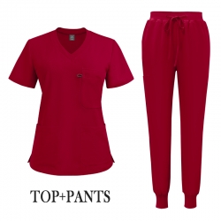 Медицински комплект Ruby туника и панталон червен