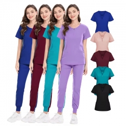 Медицински комплект Zip туника и панталон кралско син