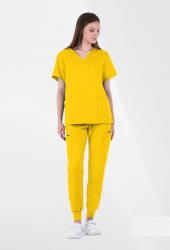 Медицински комплект Sunny туника и панталон жълт