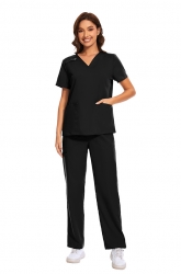 Медицински комплект Noir Elegance яке, туника и панталон черен