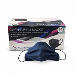 ХИРУРГИЧНИ МАСКИ ALDENA TYPE IIR 50БР. черни