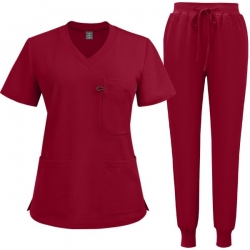 Медицински комплект Ruby туника и панталон червен