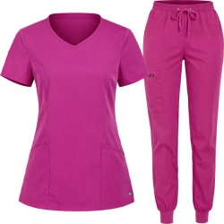 Медицински комплект Vitality туника и панталон фуксия