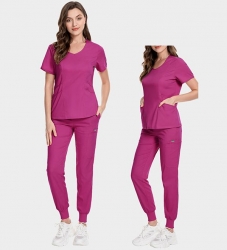 Медицински комплект Vitality туника и панталон фуксия