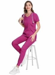 Медицински комплект Vitality туника и панталон фуксия