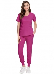 Медицински комплект Vitality туника и панталон фуксия