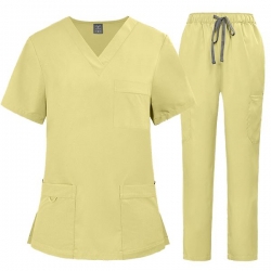 Медицински комплект Yellow туника и панталон жълт