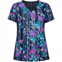 Медицинска туника NEXT GEN 1029PR - SFO принт Striped Floral