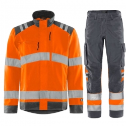 Работен комплект FRISTADS HV яке и панталон оранжев