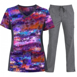 Медицински комплект KOI design LITE 385PR - SHZ Smokey Hayze/BASICS 731 сив