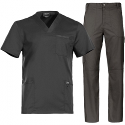 Мъжки медицински комплект Cherokee Revolution WWE670/WWE140 сив