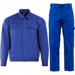 Работен комплект PLUTON яке и панталон кралско син