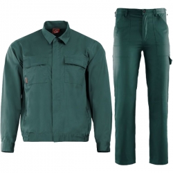 Работен комплект PLUTON яке и панталон зелен