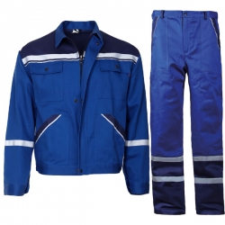 Работен комплект COLLINS SUMMER яке и панталон син П/ПЕ
