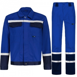 Работен комплект CHAR син яке и панталон