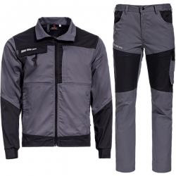 Работен комплект EOS STRETCH LIGHT GREY/DARK GREY яке и панталон