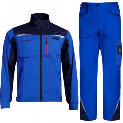 Работен комплект Prisma Light Stretch яке и панталон кралско син