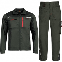 Работен комплект Prisma Light Stretch яке и панталон olive/ black