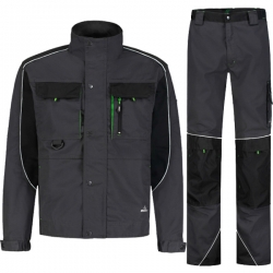 Работен комплект BRAVE сиво-черен с  панталон