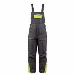 Работен комплект PRISMA WINTER яке и полугащеризон сиво/зелен