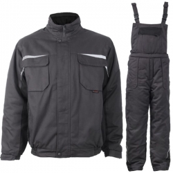 KASTOR WINTER GREY COTTON Работен комплект сив