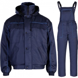 Работен Комплект ZETA5 яке и полугащеризон син