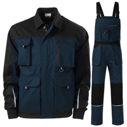Работен комплект Woody Trail яке и полугащеризон син