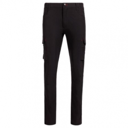 Работен панталон VIGOR черен/червен