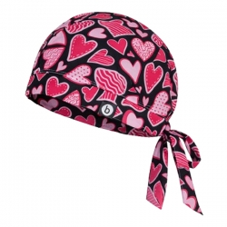 Медицинска шапка MODENA принт Pink Hearts
