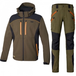 Работен комплект Klarbo яке и Velten панталон сив/черен/оранжев