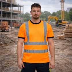 Светлоотразителна тениска STAR Оранжев цвят