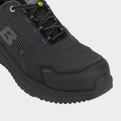 Ниски работни обувки без бомбе Sparco S-PIKE SISTERON LOW O2 Черен / Сив цвят