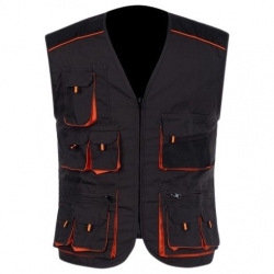 Работен елек KASTOR т.сив