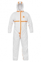 Цял защитен работен гащеризон MIGHT бял