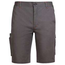 Работен къс панталон MELBOURNE STRETCH сив/черен