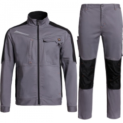 Работен комплект MELBOURN STRETCH яке и панталон сив