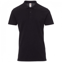 Работна тениска с яка PAYPER ROME черна